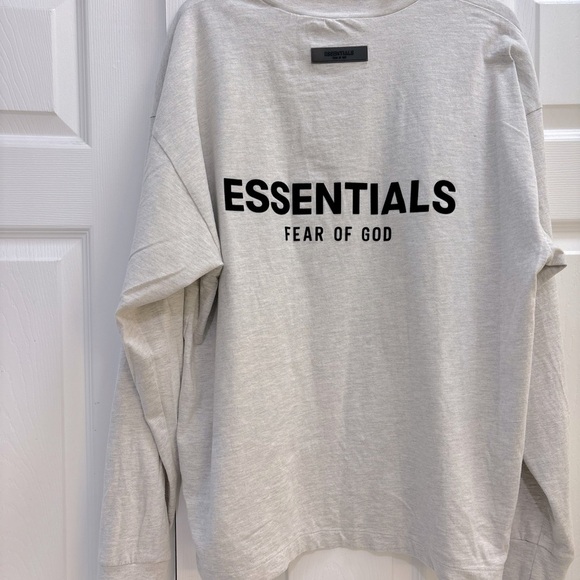 Essentials Light Gray Crewneck Shirt - Picture 3 of 14